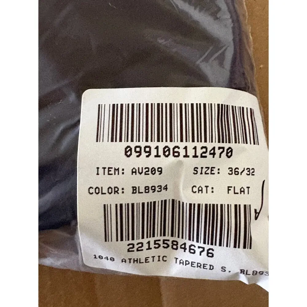 J Crew Mens 1040 Athletic Taper Stretch Chinos 36 x 32 NWT Pants Navy Blue AV209